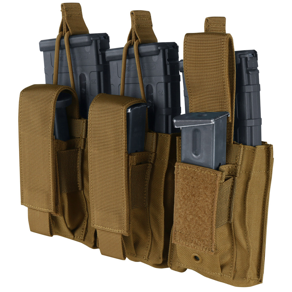 TRIPLE KANGAROO MAG POUCH - COYOTE BROWN - 1 | YEO